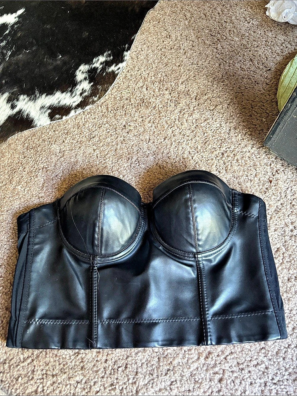 Black Shapewear Bustier Size 36B Like New